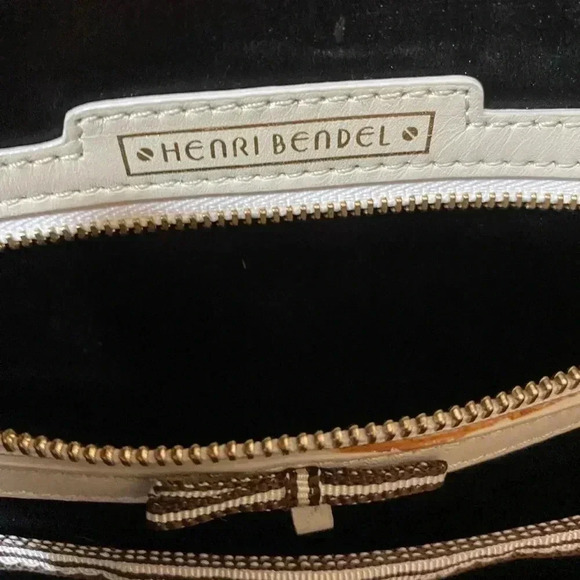 Henri Bendel black leather woven satchel handbag - Picture 12 of 14